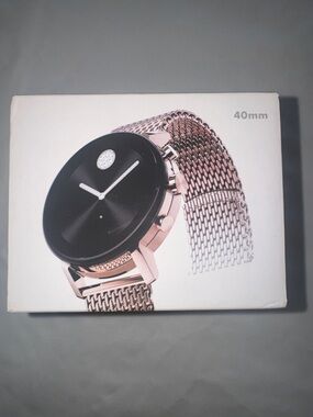 Movado Connect 2.0 Black Box with White Logo
